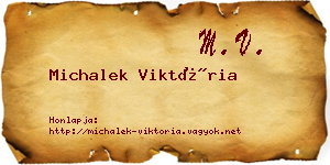 Michalek Viktória névjegykártya
